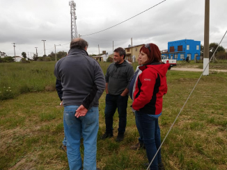 Funcionarios de Hidráulica en Mar del Sur