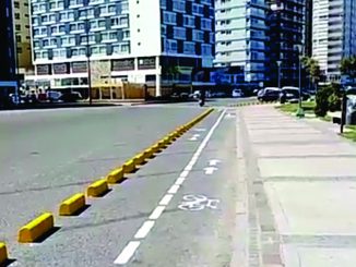 Bicisenda en la costanera de Miramar